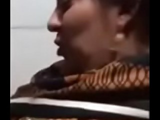 Big boobs Pakistani housewife sucking dick of her Devar